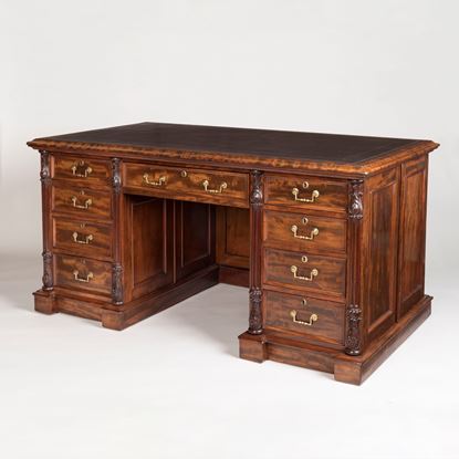 A William IV Mahogany Pedestal Desk